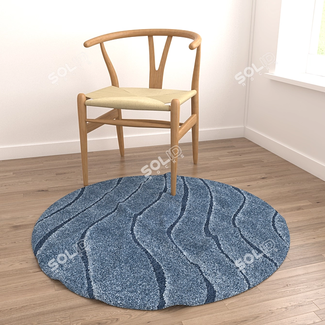 Round Rugs Set - Versatile and Realistic 3D model image 5