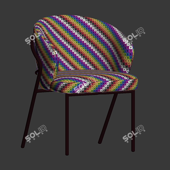 Corfu Dining Chair: Modern Elegance for Your Space 3D model image 2