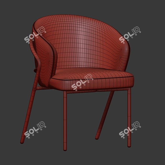 Corfu Dining Chair: Modern Elegance for Your Space 3D model image 3