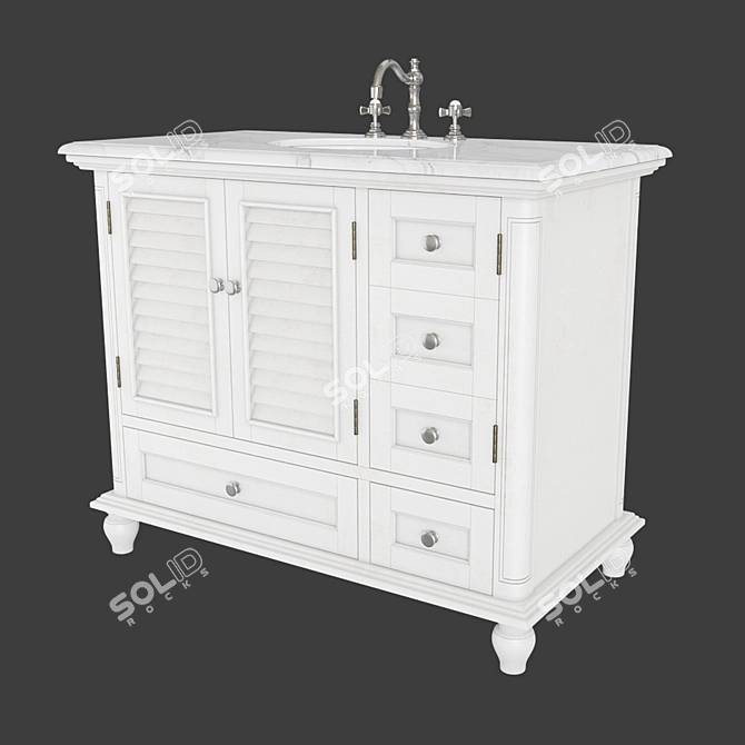 Pottery Barn Page: 19"-60" Bathroom Vanities 3D model image 3