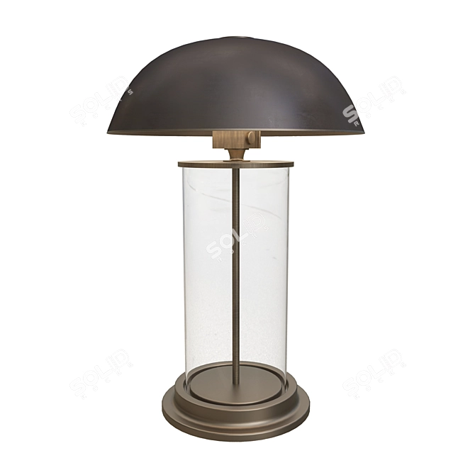 Modern Glass Table Lamp 3D model image 1