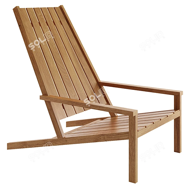 Skagerak Between Lines Deck Chair 3D model image 3