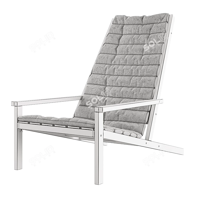 Skagerak Between Lines Deck Chair 3D model image 5