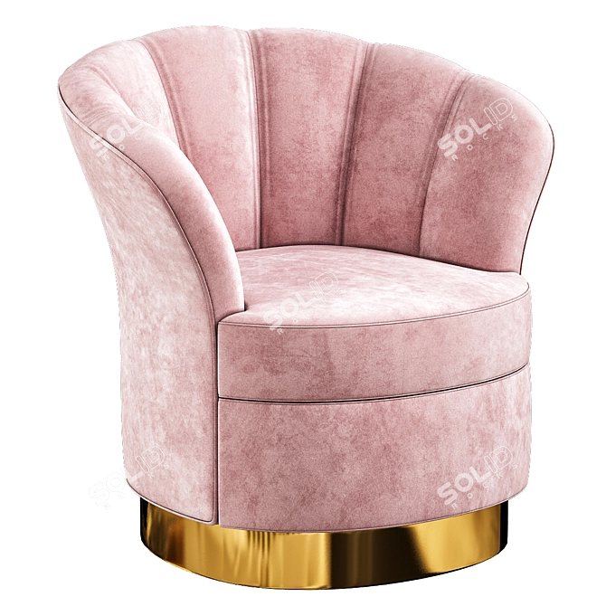 Elegant Besame Chair: Perfect Blend 3D model image 1