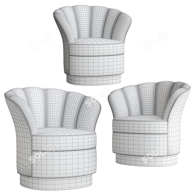 Elegant Besame Chair: Perfect Blend 3D model image 2