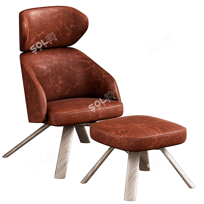 ErgoLux - Blissful Seating by BOSC 3D model image 1