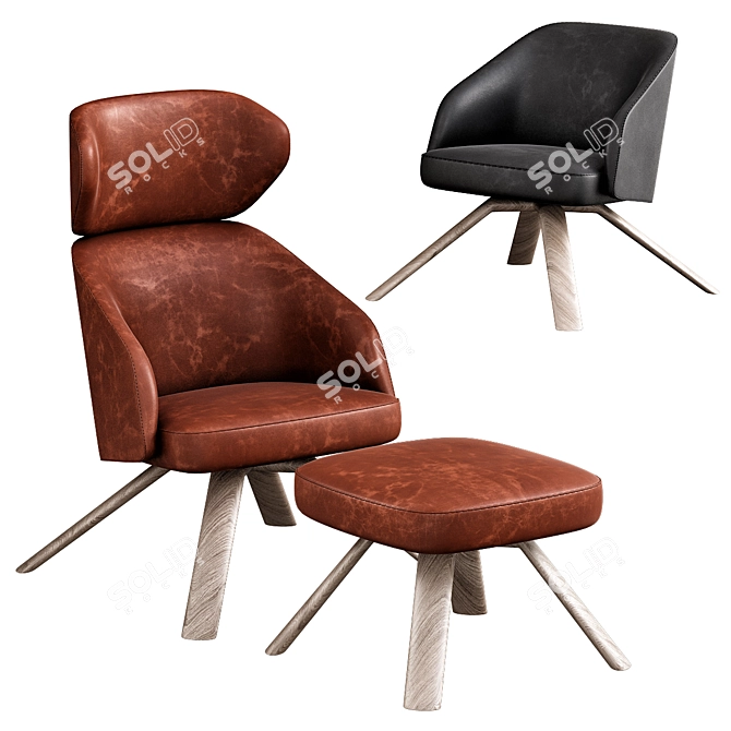 ErgoLux - Blissful Seating by BOSC 3D model image 2