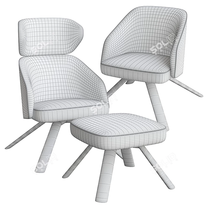 ErgoLux - Blissful Seating by BOSC 3D model image 3