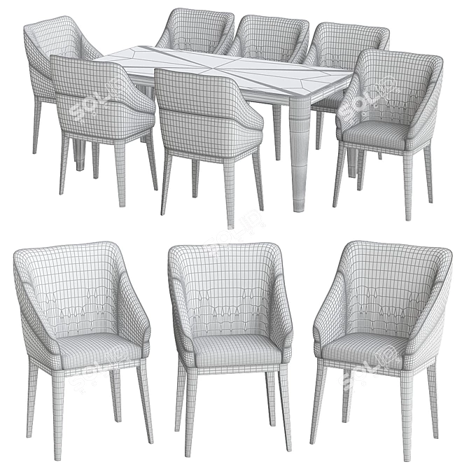 Eleganza Minerva: The Ultimate Relaxation 3D model image 2