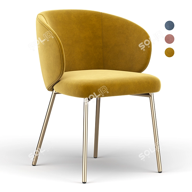 Sleek Tuka Chair: Modern Design 3D model image 1