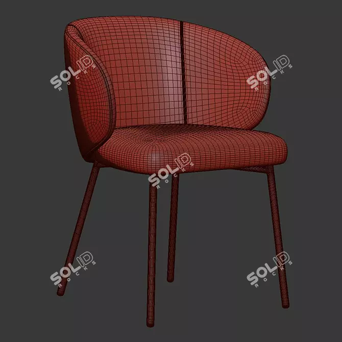 Sleek Tuka Chair: Modern Design 3D model image 5