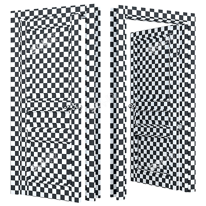 LIGNUM Modern Doors 3D model image 4