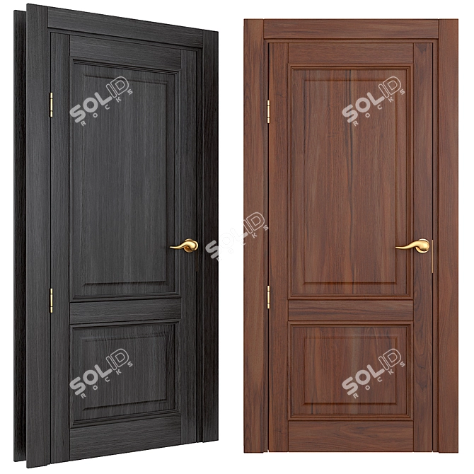 LIGNUM Modern Doors 3D model image 5