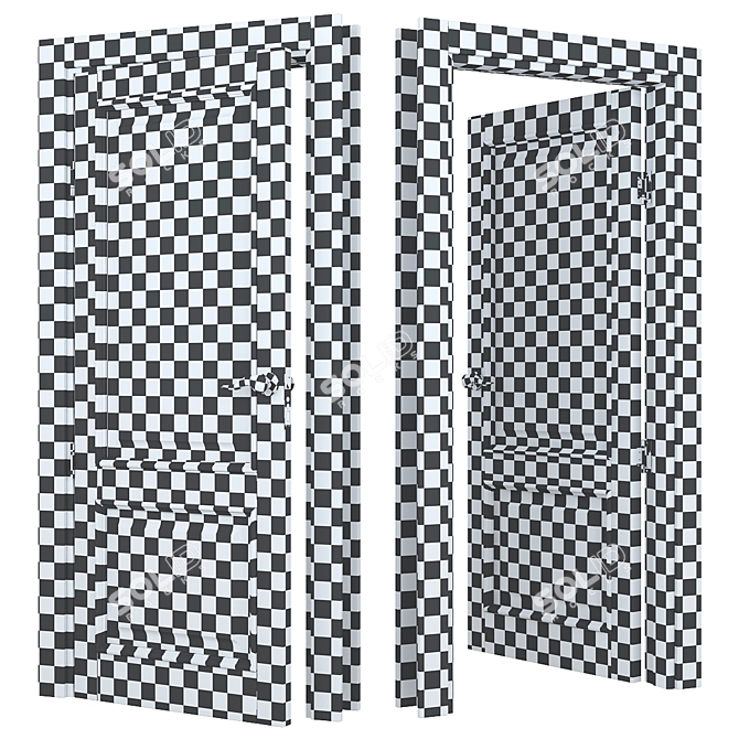 LIGNUM Modern Doors 3D model image 8