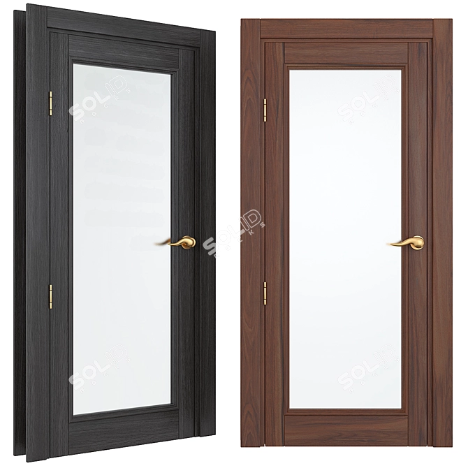 LIGNUM Solid Wood Doors 3D model image 1
