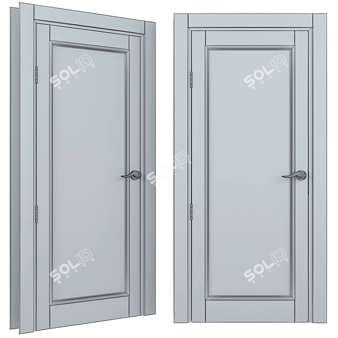 LIGNUM Solid Wood Doors 3D model image 3