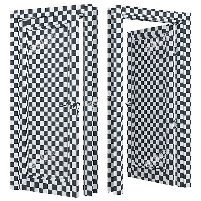 LIGNUM Solid Wood Doors 3D model image 4