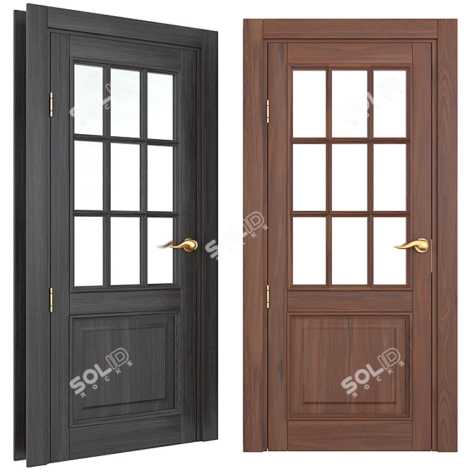 LIGNUM Contemporary Wood Doors 3D model image 1