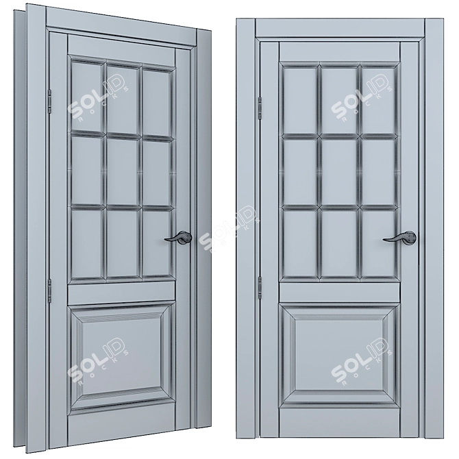 LIGNUM Contemporary Wood Doors 3D model image 3