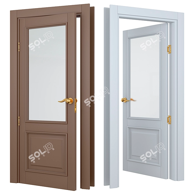 LIGNUM Customizable Doors: Realistic 3DS Max Models 3D model image 2