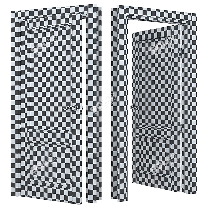 LIGNUM Customizable Doors: Realistic 3DS Max Models 3D model image 4