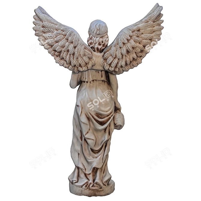 Ethereal Angel Sculpture 3D model image 3