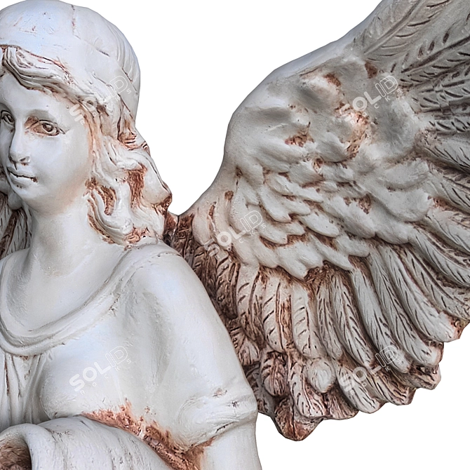 Ethereal Angel Sculpture 3D model image 5