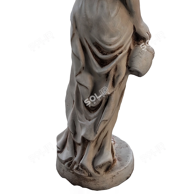 Ethereal Angel Sculpture 3D model image 6