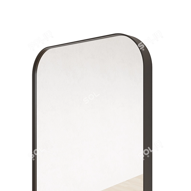 Sleek Framed Mirror 3D model image 9