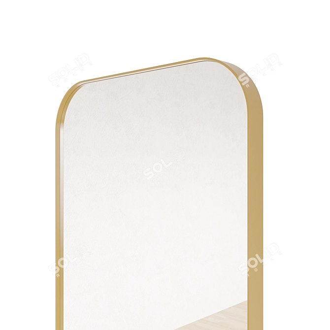 Sleek Framed Mirror 3D model image 10