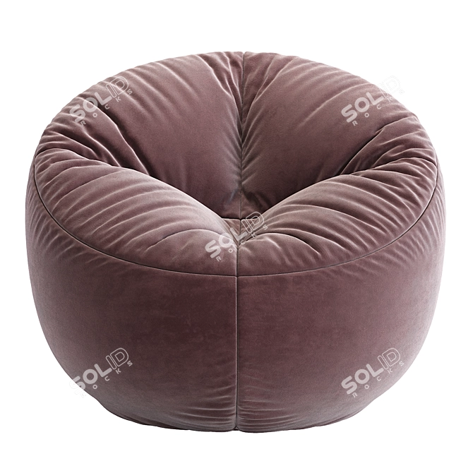 Comfort Cozy Bean Bag Chair 3D model image 2