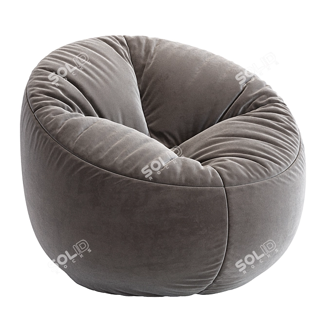 Comfort Cozy Bean Bag Chair 3D model image 5