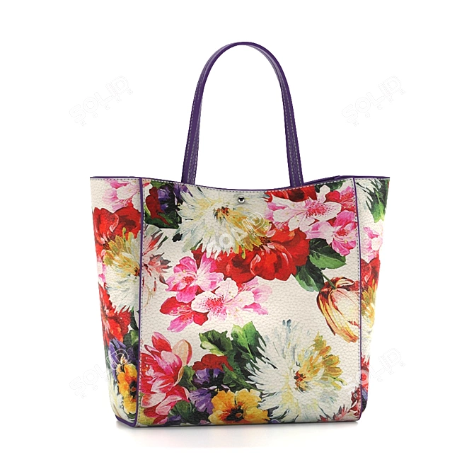 Versatile Textured Bag: 26032 Polygons 3D model image 3