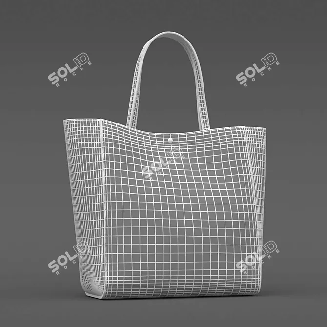 Versatile Textured Bag: 26032 Polygons 3D model image 4