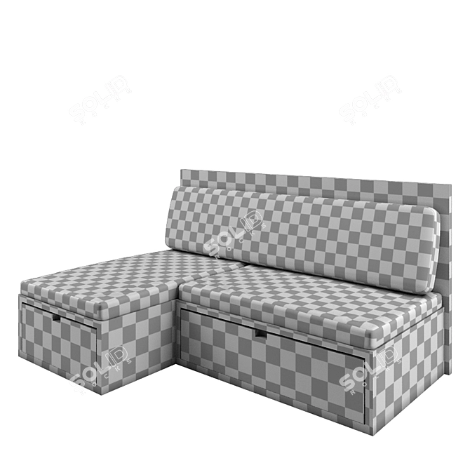 Modern 3D Sofa Design 3D model image 5