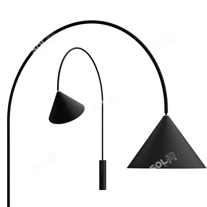 Elegant Ozz 01 Wall Lamp 3D model image 1