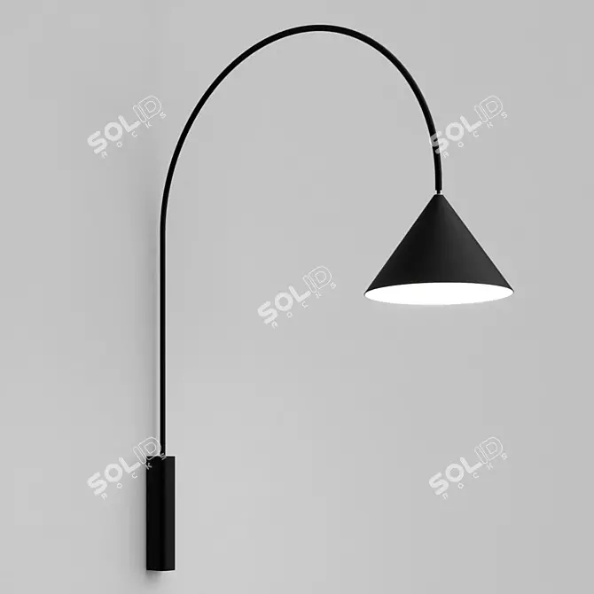 Elegant Ozz 01 Wall Lamp 3D model image 3