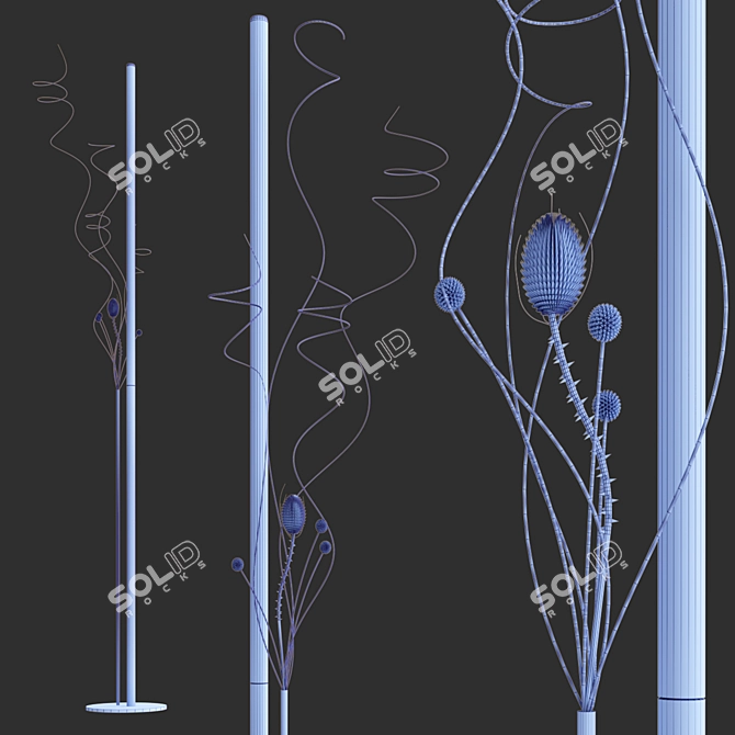 Ognidove LED Cordless Floor Lamp 3D model image 3