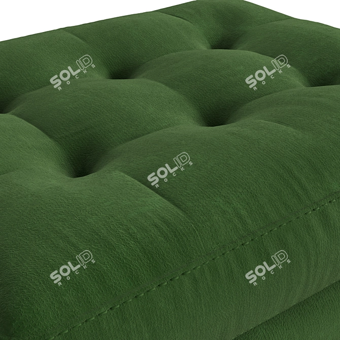 Luxurious Velvet Ottoman: Sven 3D model image 3