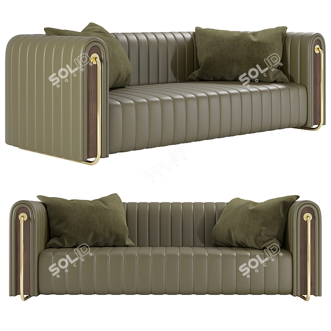 MEZZO Rivers Modern Sofa 3D model image 1