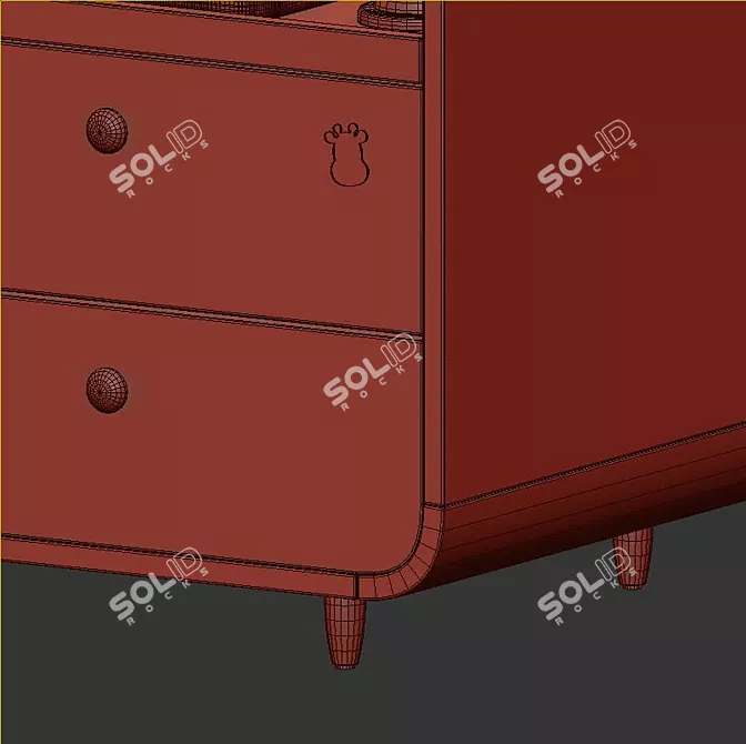 IKEA MYLLRA Changing Table 3D model image 6