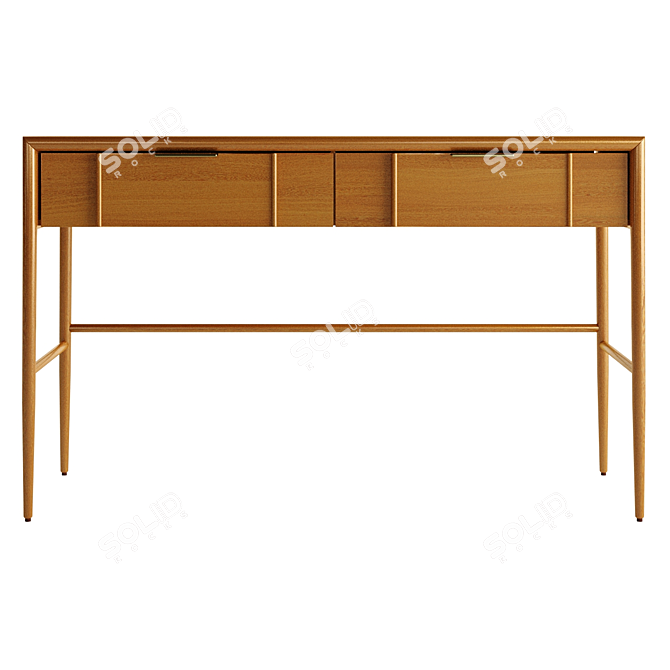 Quincy Midcentury Sideboard 3D model image 2