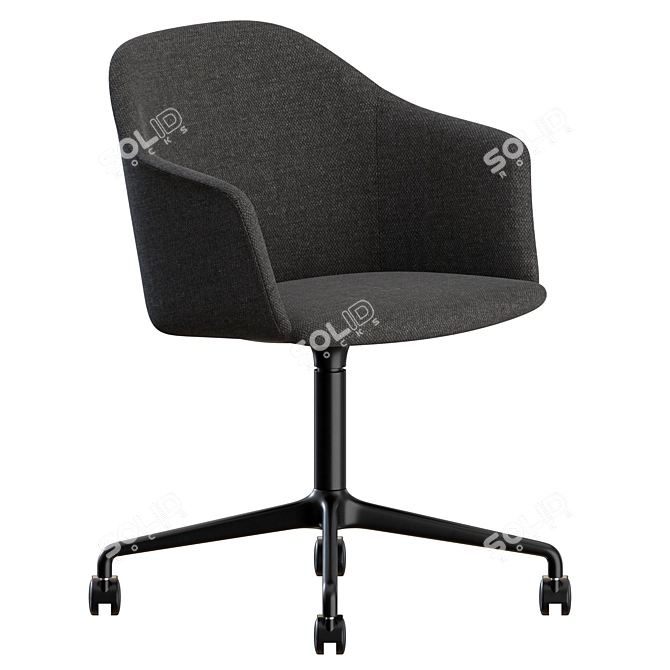 Modern Elegance: Rely HW50 Armchair 3D model image 2