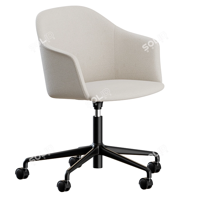 Comfort meets elegance: Rely HW55 Armchair 3D model image 3