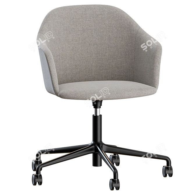 Comfort meets elegance: Rely HW55 Armchair 3D model image 6