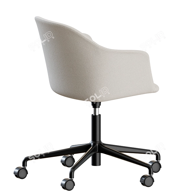 Comfort meets elegance: Rely HW55 Armchair 3D model image 7