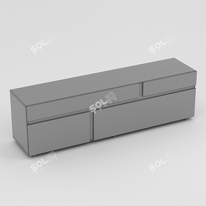 Modern Minimalist Carlo Colombo Buffet 3D model image 4