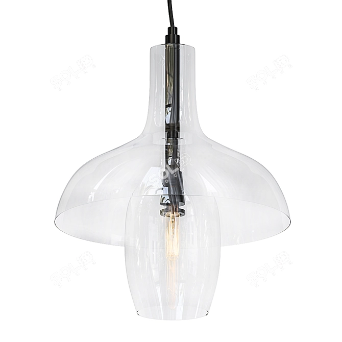 Illuminating Elegance: Lantern Pendant 3D model image 1