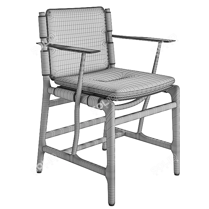 Modern Levante Chair: Unwrapped, 3D Model 3D model image 3