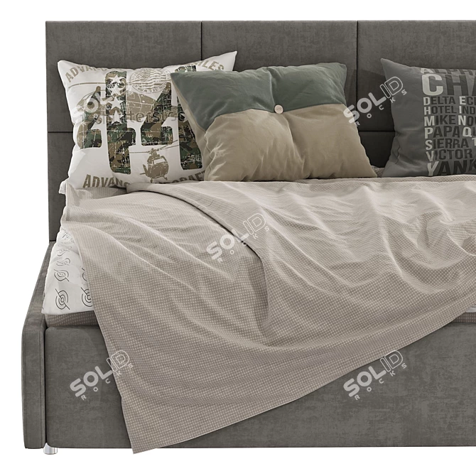 Modern Sofa Bed: 6 Color Options 3D model image 1